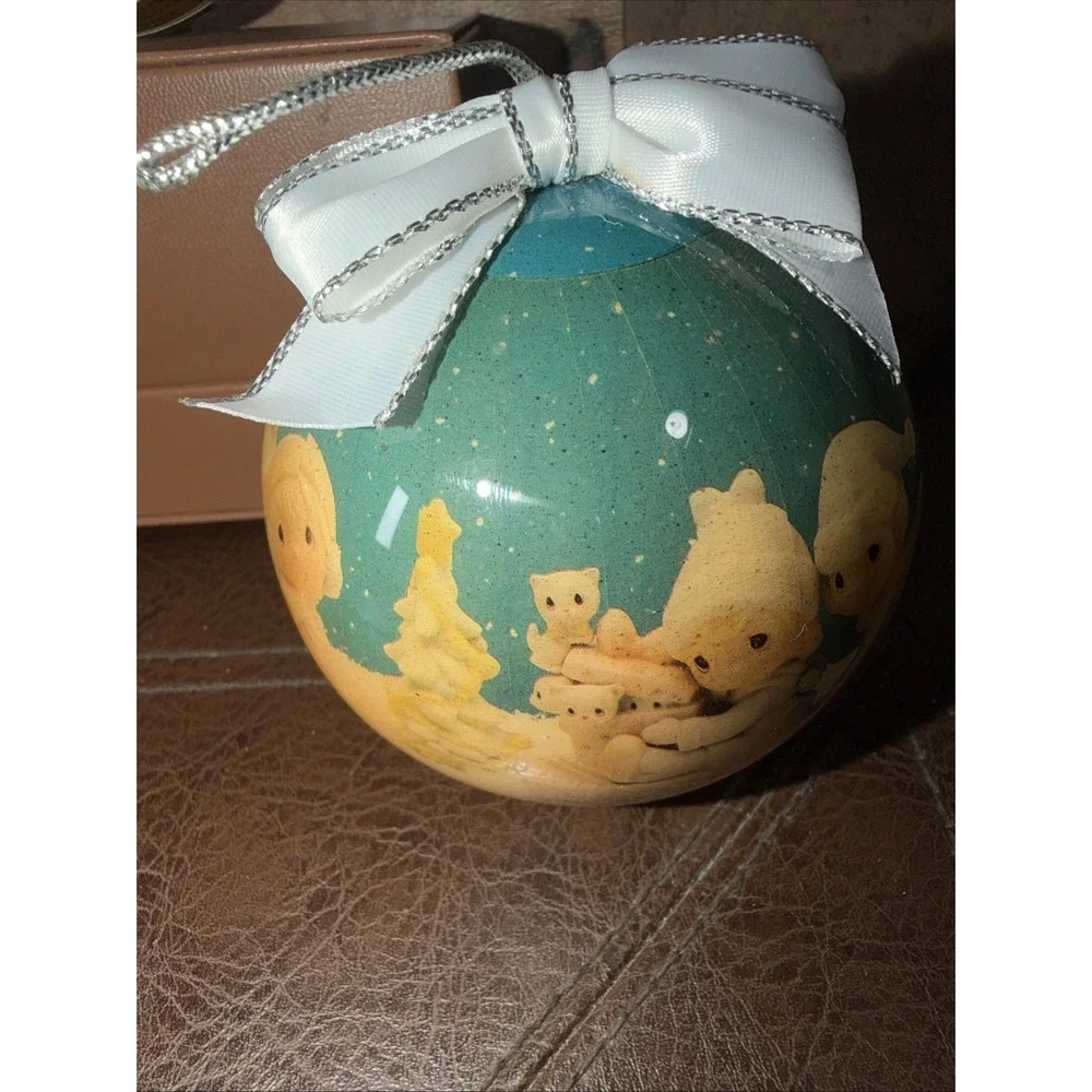Vintage Precious Moments Enesco Christmas Ornaments Lot 3 Nativity 1993 1994